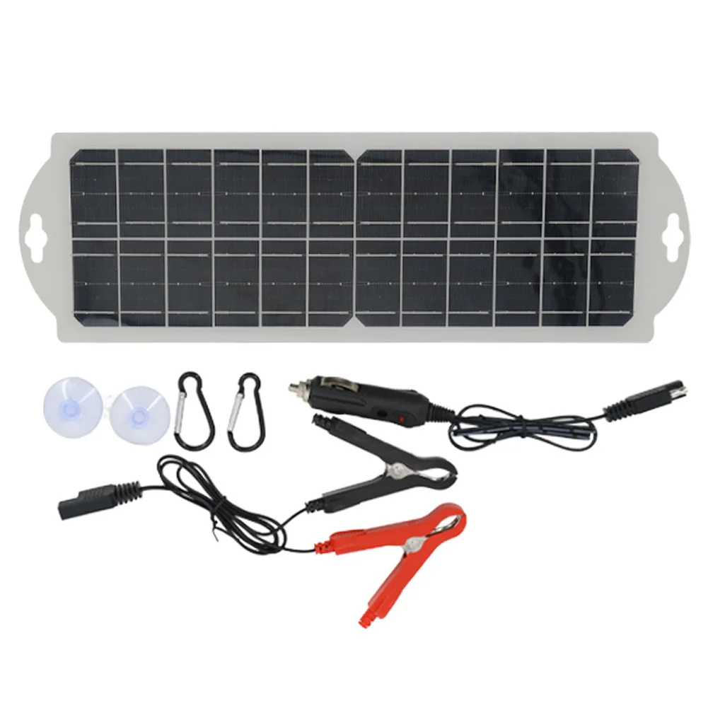 10W 12V Solar Panel Charger Featuring Lightweight Design for Portable in For Cars Boats for rvs and Motorcycles