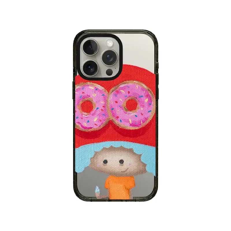 

Cartoon Children 2.5 Acrylic Black Border iPhone 12 13 15 14 Pro Max Protective Case, Fits iPhone 15 Pro Max