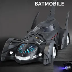 1/18 Classic Movie Car Second Generation Chariots Batmobile Alloy Concept Bat Sports Car Metal Racing Car Model Sound Light Toys