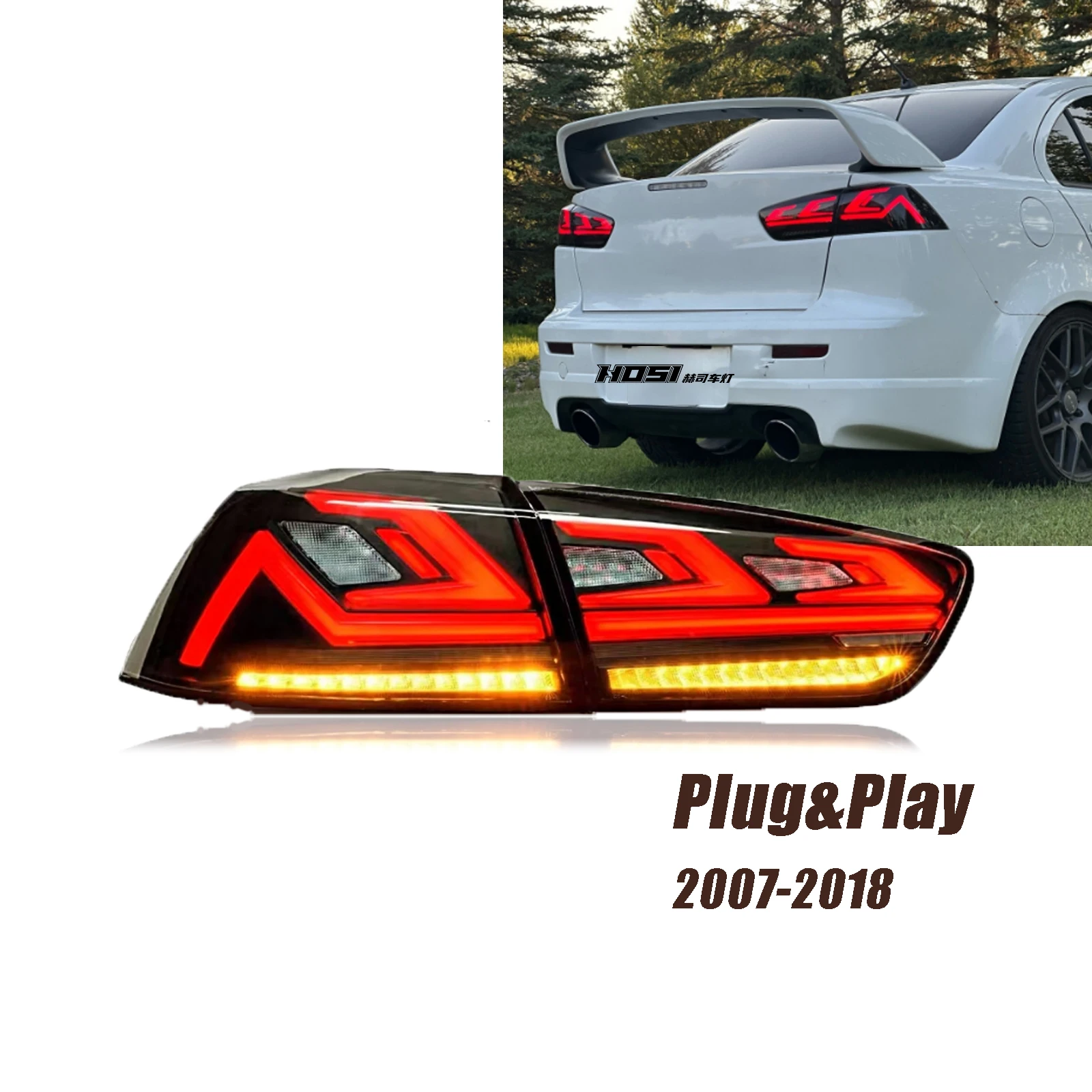 

HOSI for Lancer Ex PartsTail Lights LED Tail Lamps for Lancer Ex Ail Lamp 2010 - 2016 Car Accessories