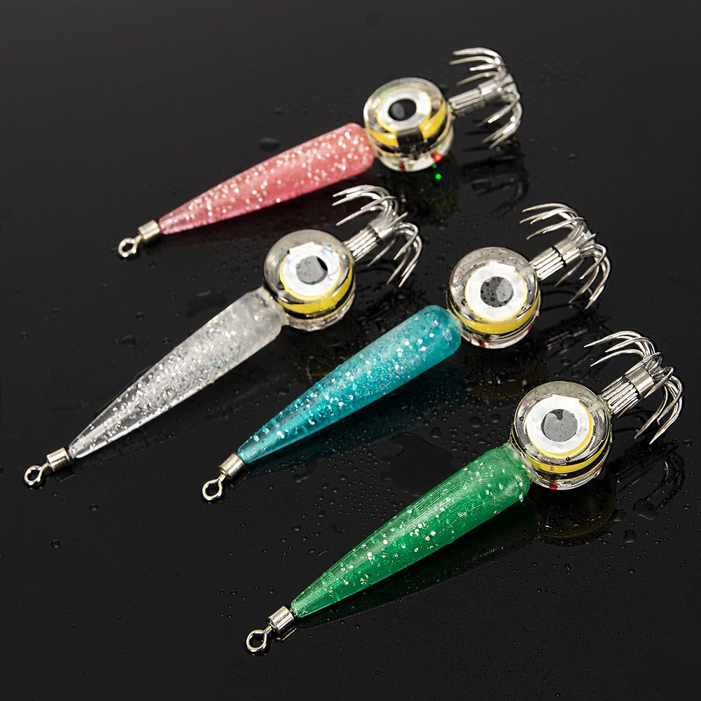 Fishing Lure Light LED Deep Drop Underwater Fishing Squid Lamp Fish Bait Luminous Lure Light for Attracting Fish