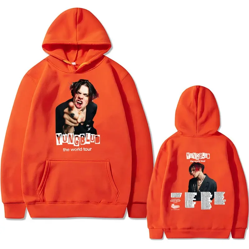 Rock Singer Yungblud 2023 World Tour Hoodie Autumn Winter Male Vintage Hooded Sweatshirts Men Women Fashion Oversized Hoodies