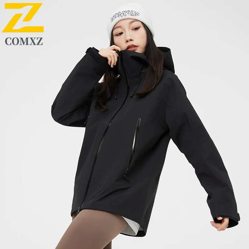 

Couple Charge Jacket 2025 New Hard Shell Windproof Waterproof Breathable Hooded Coat High Quality Outdoor Camping Hiking Coat