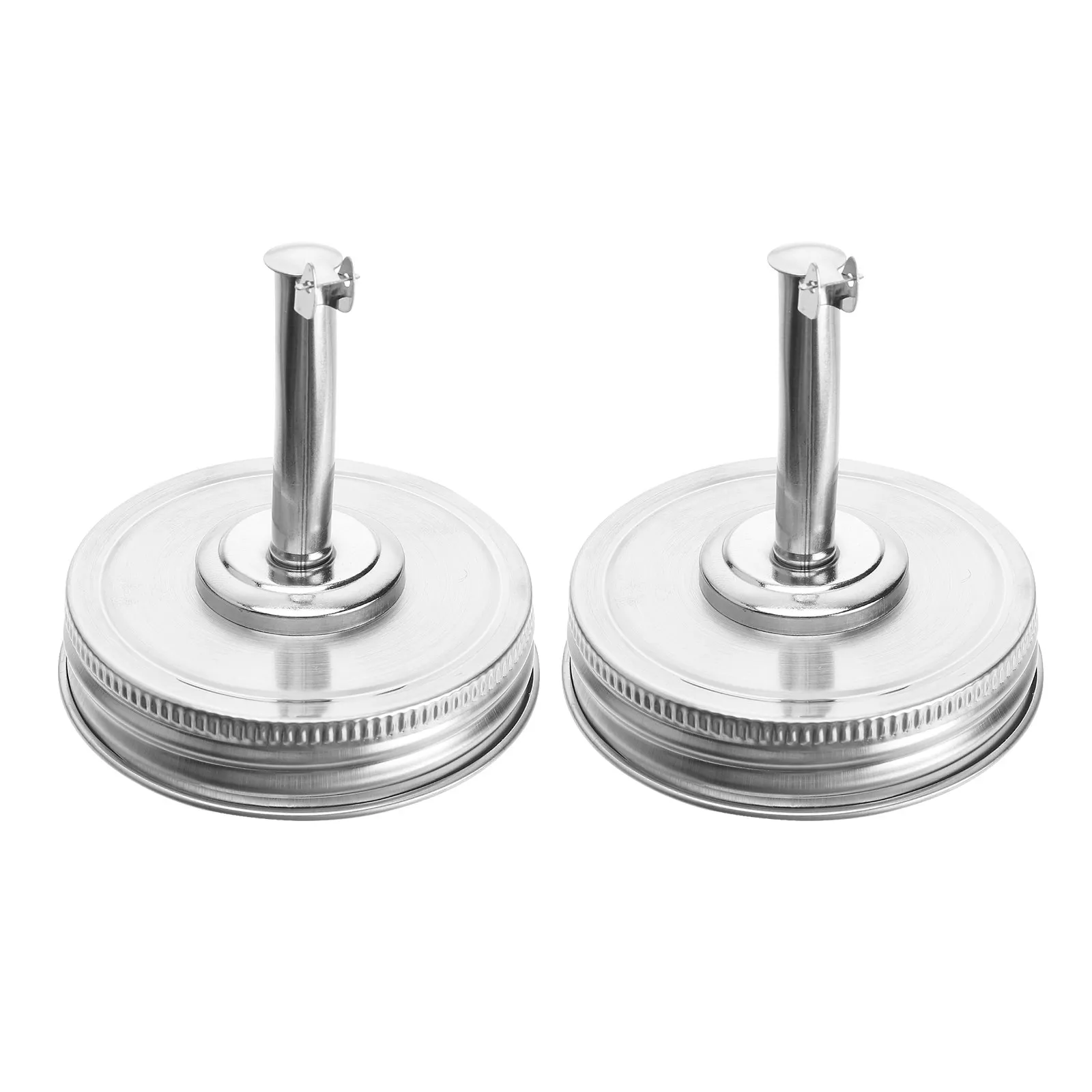 

2Pcs 70Mm Whorl-Shape Aluminum Mason Jar Lids Leakproof Sealing Caps for Wide-Neck Jars Freezer Refrigerator Dry Storage Tin