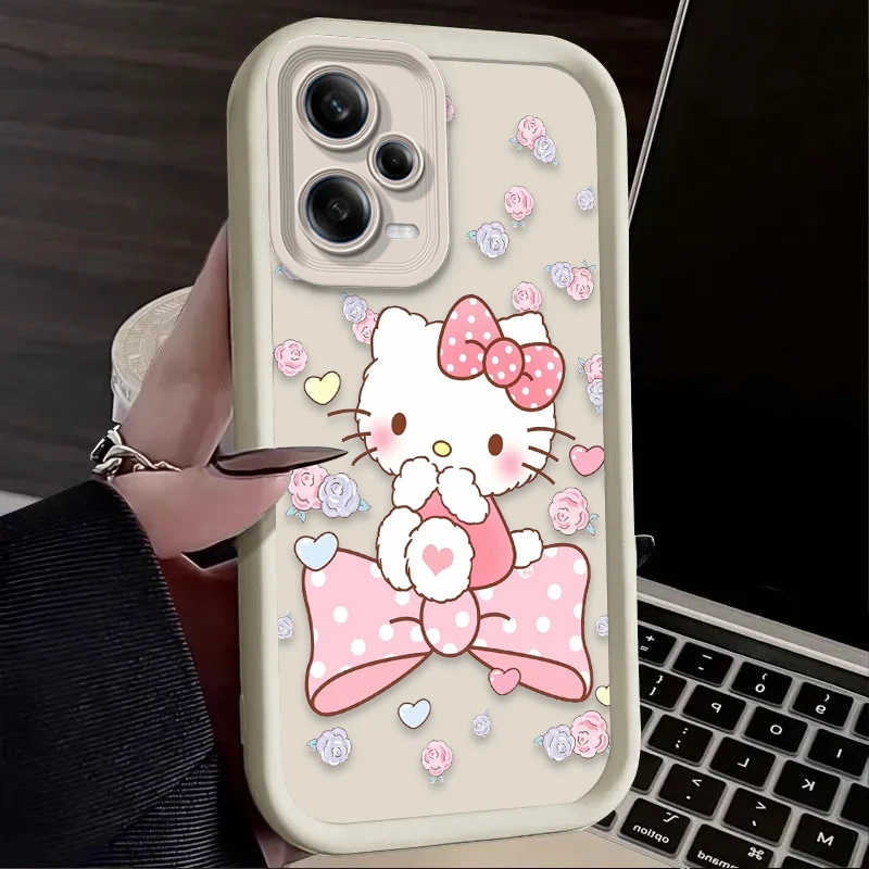 Hello Kitty Bella Cassa Del Telefono per Xiaomi Redmi Nota 13 14 12 11 Pro Plus 5G 12S 11S 10S 10 9 Redmi 14C 13C 12C 12 4G A3 A3X Etui