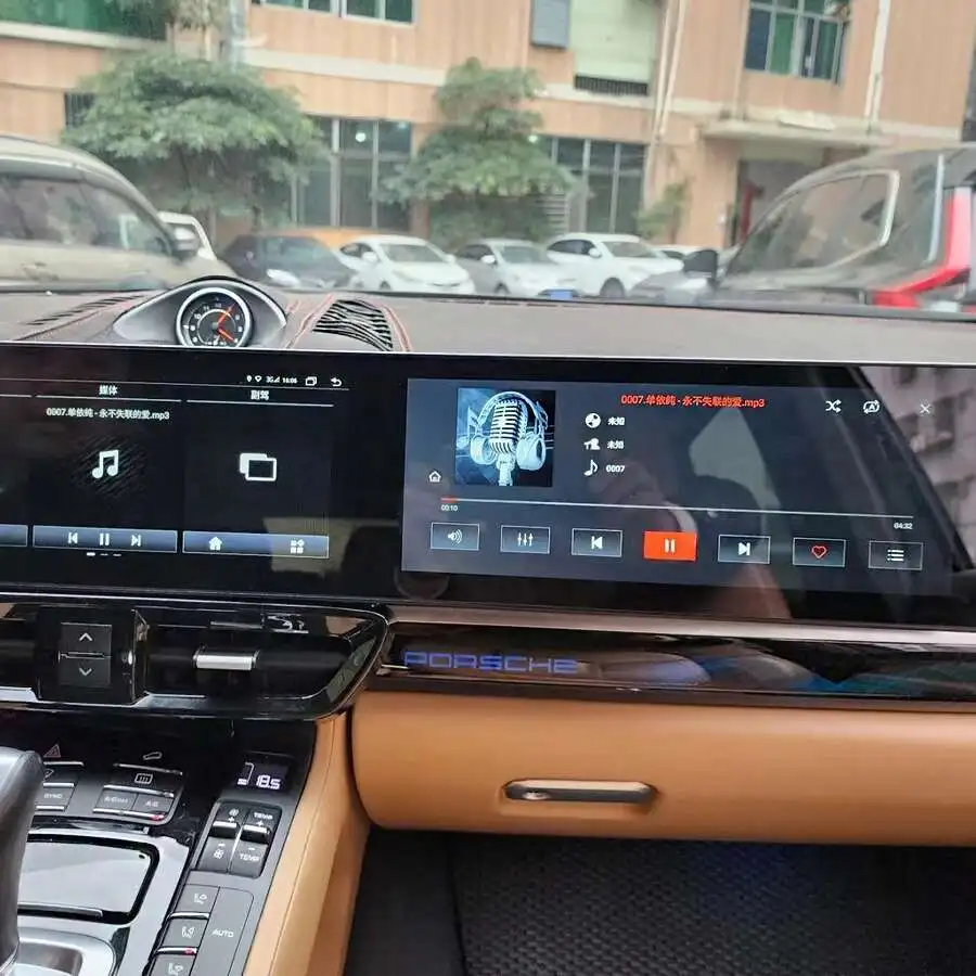12inch+12inch Android Multimedia Video Player Carplay NavigationFor Porsche Cayenne Porsche Panamera Interactive Dual Screen