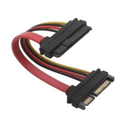 SAS a SATA,SFF-8482 SAS 29 Pin a SATA 22Pin Disco Duro Cable de extensión Raid con puerto de alimentación SATA de 15 pines