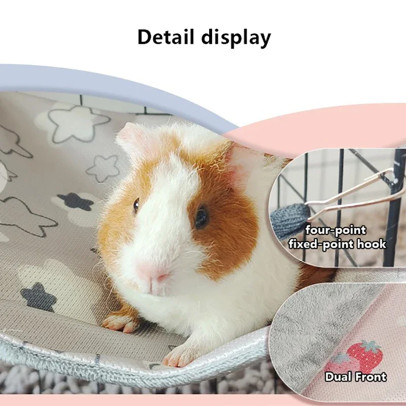 Summer Cooling Hamster Hammock Hanging Beds Rattan Mat for Small Animal Chinchillas Sugar Glider Squirrel Ferret Pets Supplies