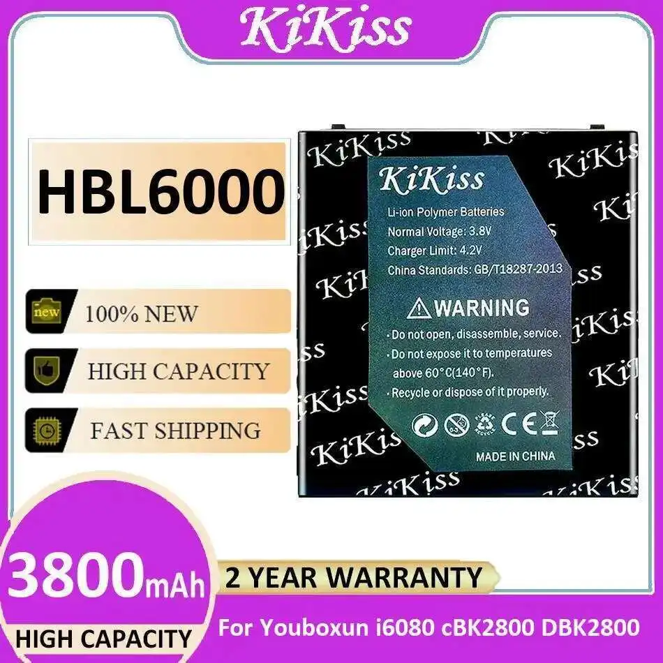 

Портативный аккумулятор для терминала данных HBL6000 для Youboxun I6080 Cbk2800 DBK2800 3800 мАч, высокая емкость