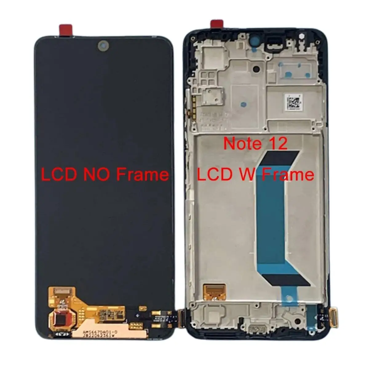 Amoled Original For Xiaomi Redmi Note 12 4G 5G LCD Display Screen Touch Panel Digitizer For Redmi Note 12 Pro 12 Pro Plus Frame