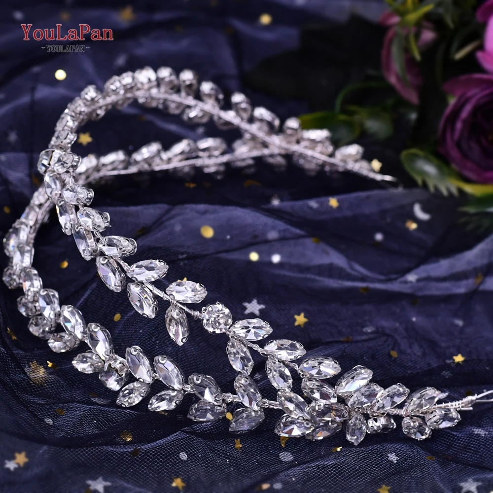 TOPQUEEN Bridal Dresses Belt Rhinestone Sash Belts For Wedding Dresses Shining Bride Accessories Waist Sash For Girlfriend HP403