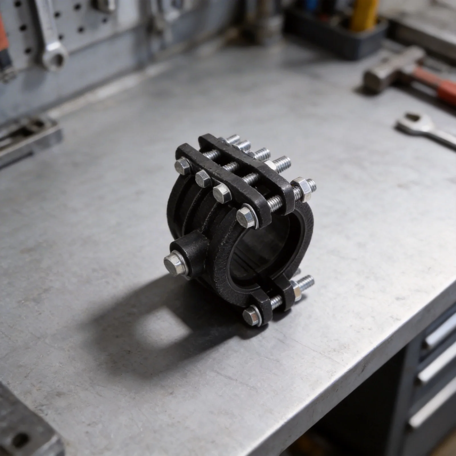 

Зажим для труб для ремонта разрывов труб, для обслуживания водопроводных систем, долговечный инструмент для устранения протечек труб, обеспечивает длительную работу