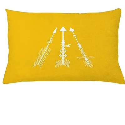 Bohemian pillow case, abstract tribal arrow, modern print 30X50cm linen waist pillowcase Autumn decoration