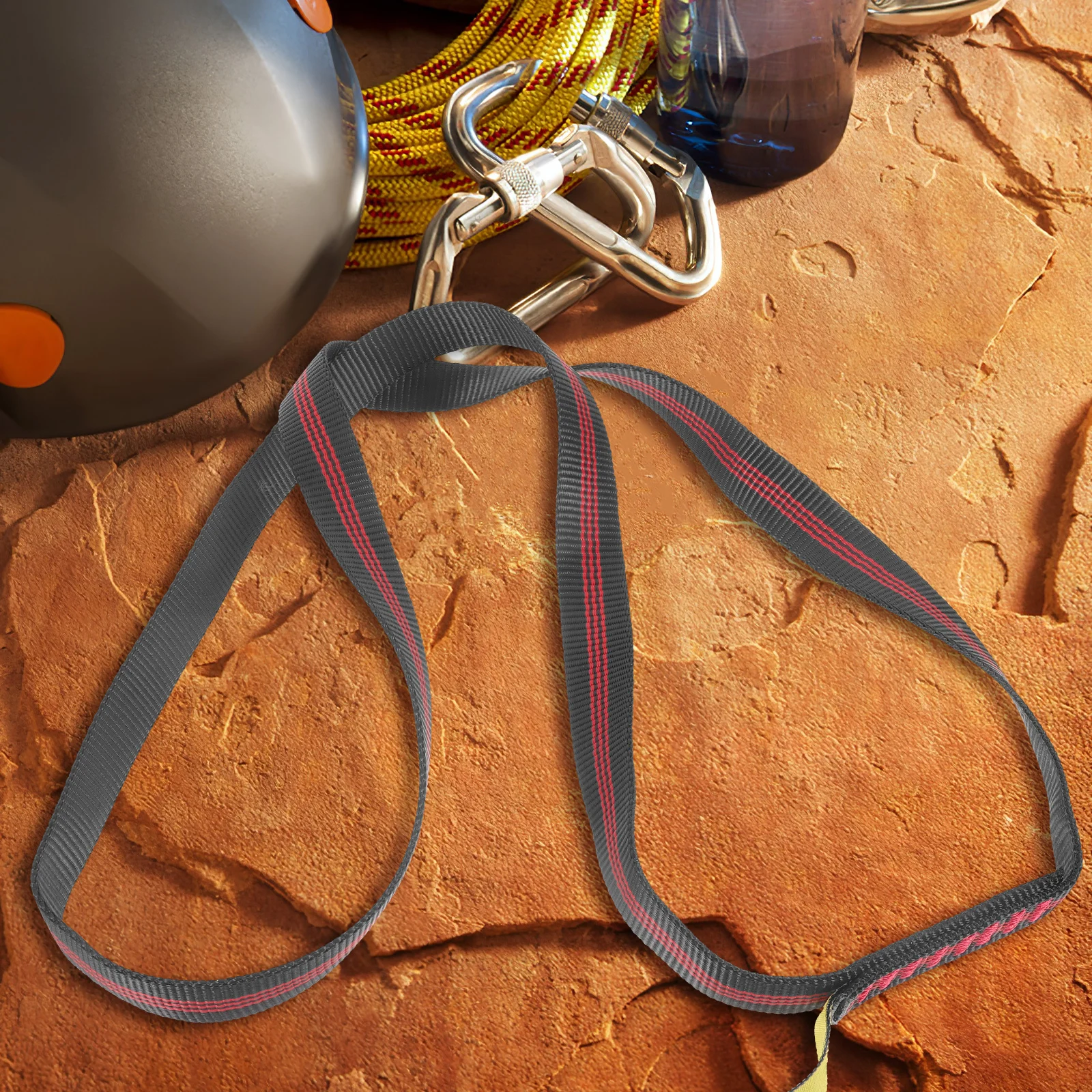 

Professional Rock Climbing Strap Durable Fitness Band Multi-Purpose Stretch Webbing for Outdoor Training Aerial Yoga