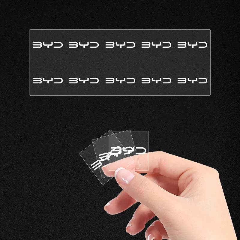 Car Rear Trunk Letters Logo Emblem Badge Decals Sticker Car Emblem CAPS For BYD Qing Song Tang Yuan F3 S6 F0 I3 S7 G3 E5 E2 E1