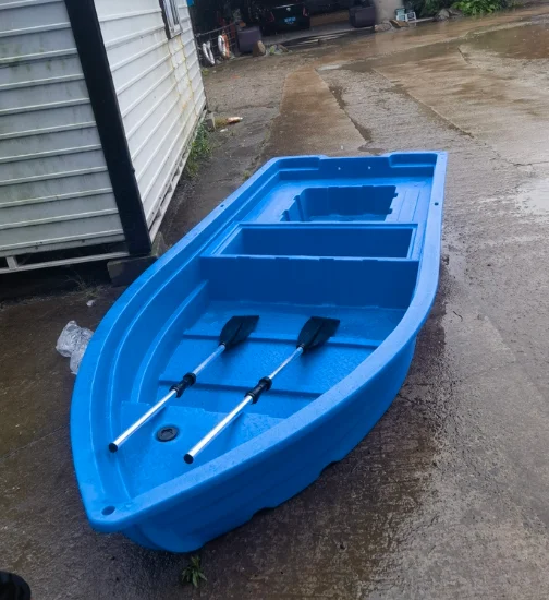 Thickened Sturdy Plastic Portable Fishing Boat, Small Water Vessel for Outdoor Lake River Fishing & Water Sport Recreation