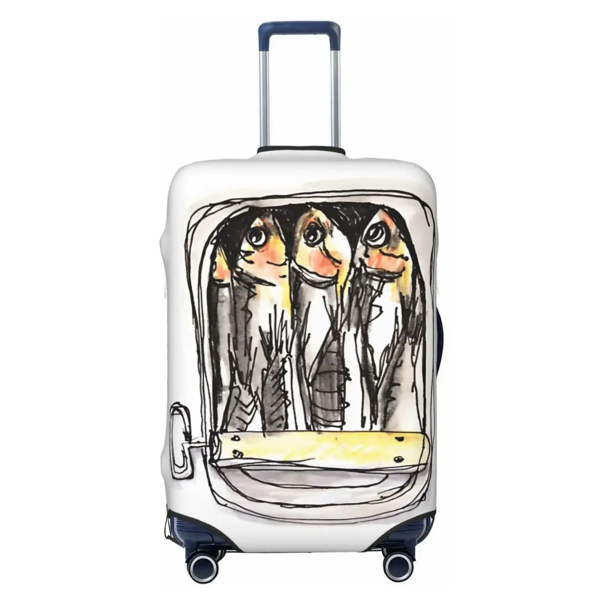 

Tin Of Sardines Suitcase Cover Travel Protection Holiday Practical Luggage Accesories