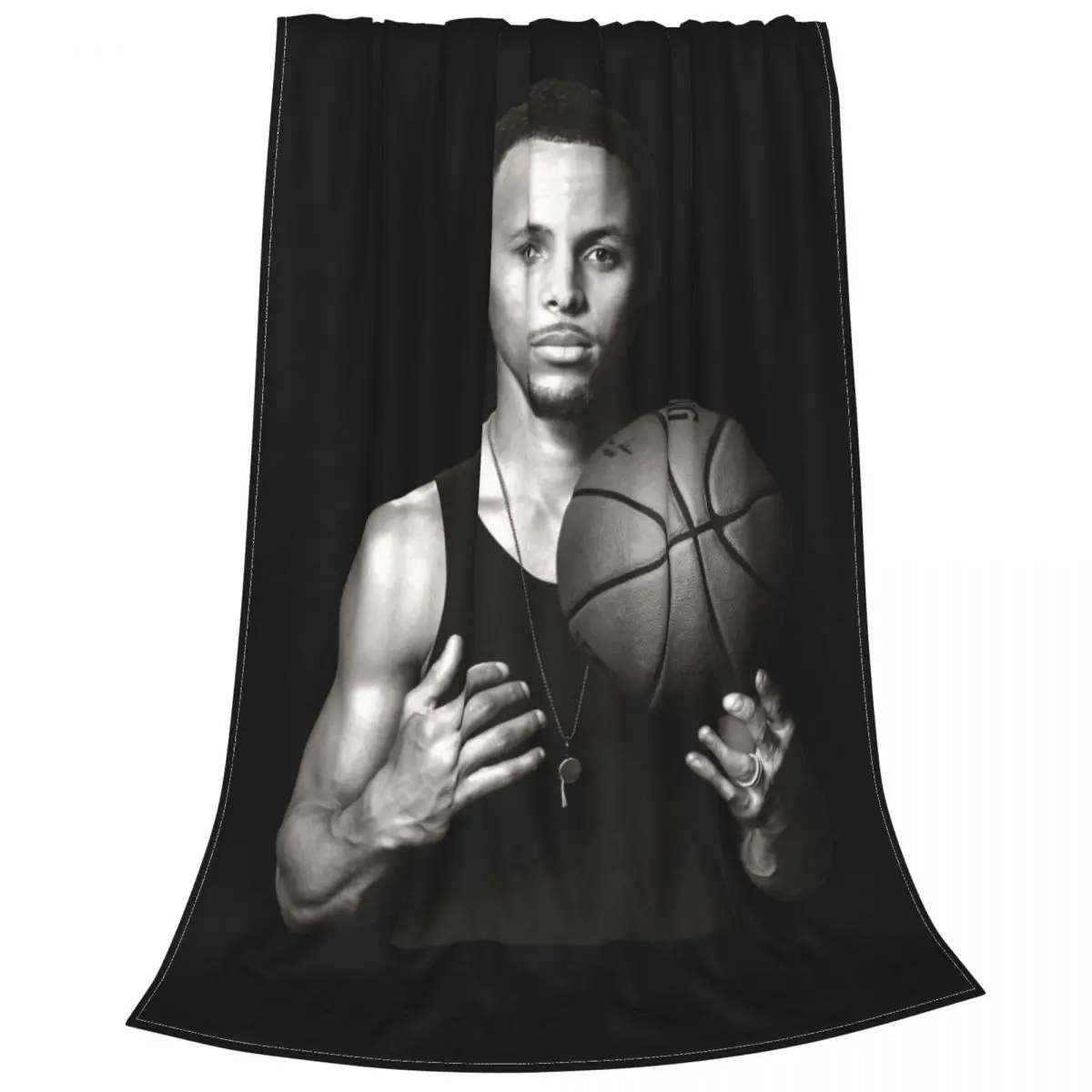 Stephen Curry Portrait Graphic Ultra-Soft Micro Fleece Blanket Sofa Dedicated