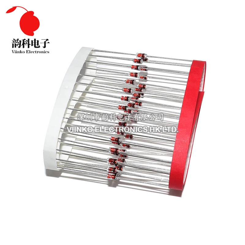 50pcs 1W Zener Diode DO-41 3V 3.3V 3.6V 3.9V 4.3V 4.7V 5.1V 5.6V 6.2V 6.8V 7.5V 8.2V 9.1V 10V 11V 1N4727/4728/4729/1N4730/1N4731