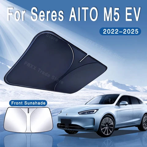 Для Seres AITO M5 EV 2022 ~ 2025 2023 2024 автомобильный солнцезащитный козырек на лобовое стекло, солнцезащитный козырек, теплоизоляция, летнее охлаждение, автоаксессуары