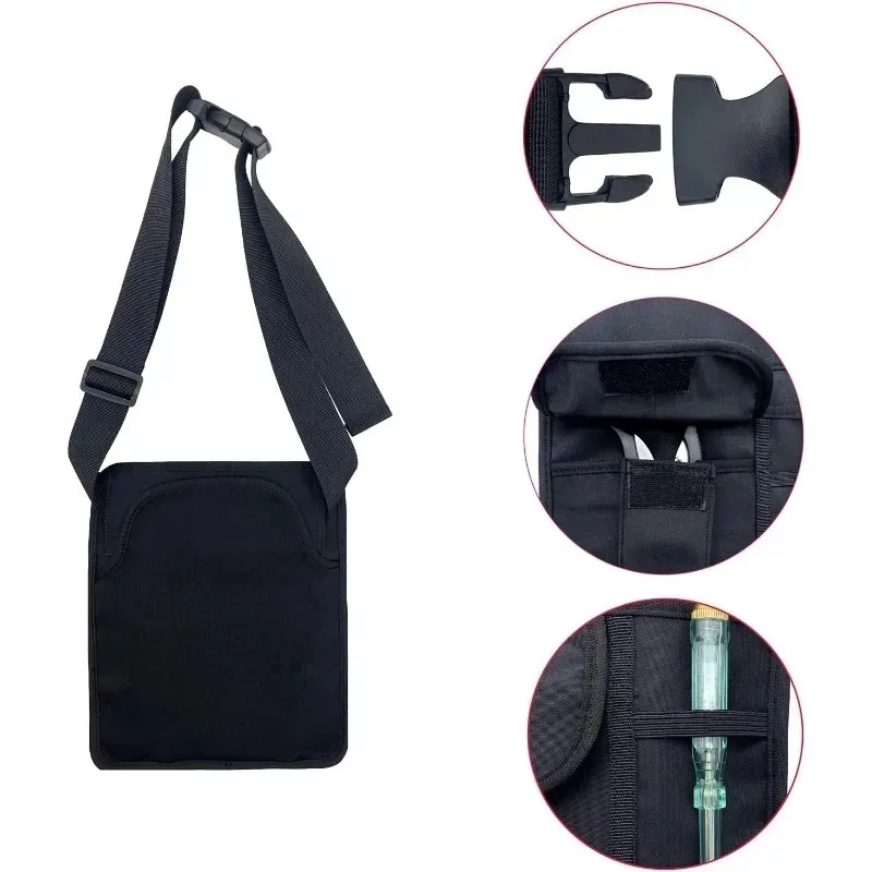 New Adjustable Shoulder Strap and Waist Belt Apron Waiter Waitress Water-resistant Apron Bag with Removable