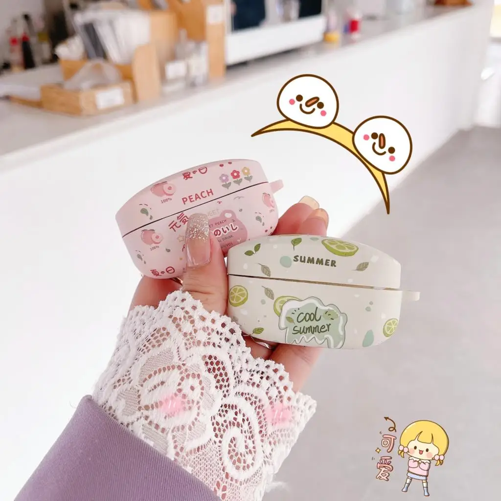 소니 WF-1000XM5 케이스 블루투스 헤드폰 보호대 XM 만화 실리콘 소프트 WF-1000XM4 케이스용, 귀여운 맞춤형 창의력