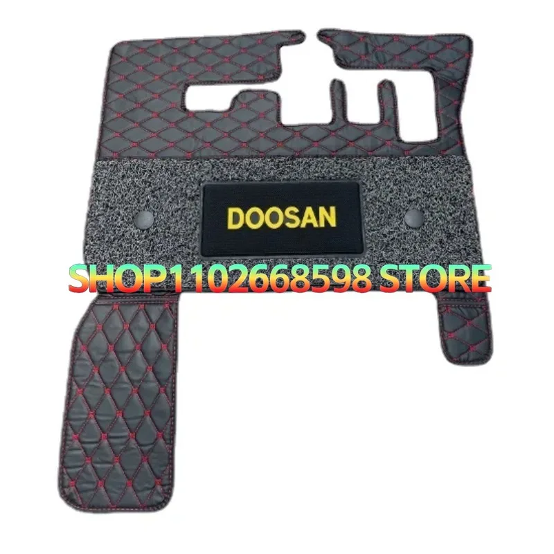 Floor Mats Doosan Wheel Excavation Special Foot Pad for Doosan Daewoo DX55/60 /150W /210w-9C-ECO Cab Carpet Silk Ring