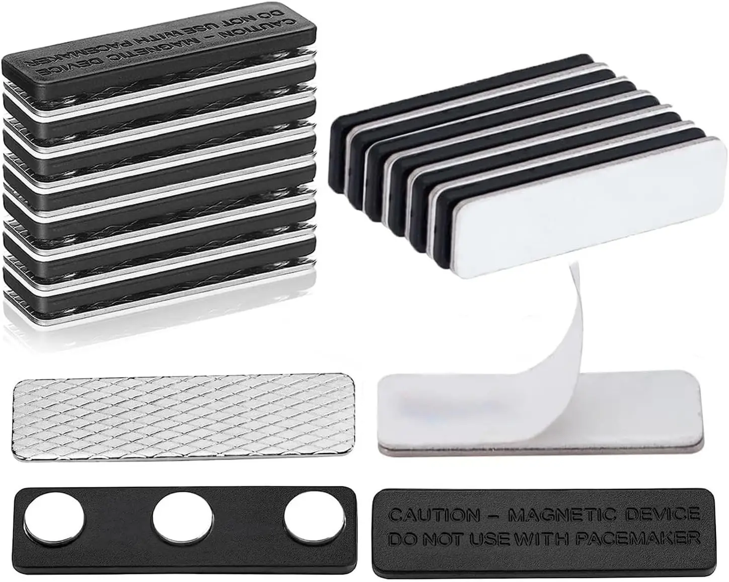50Set Curtain Magnets Closure with Strong Adhesive Magnetic Curtain Clips for Blackout Window Cover