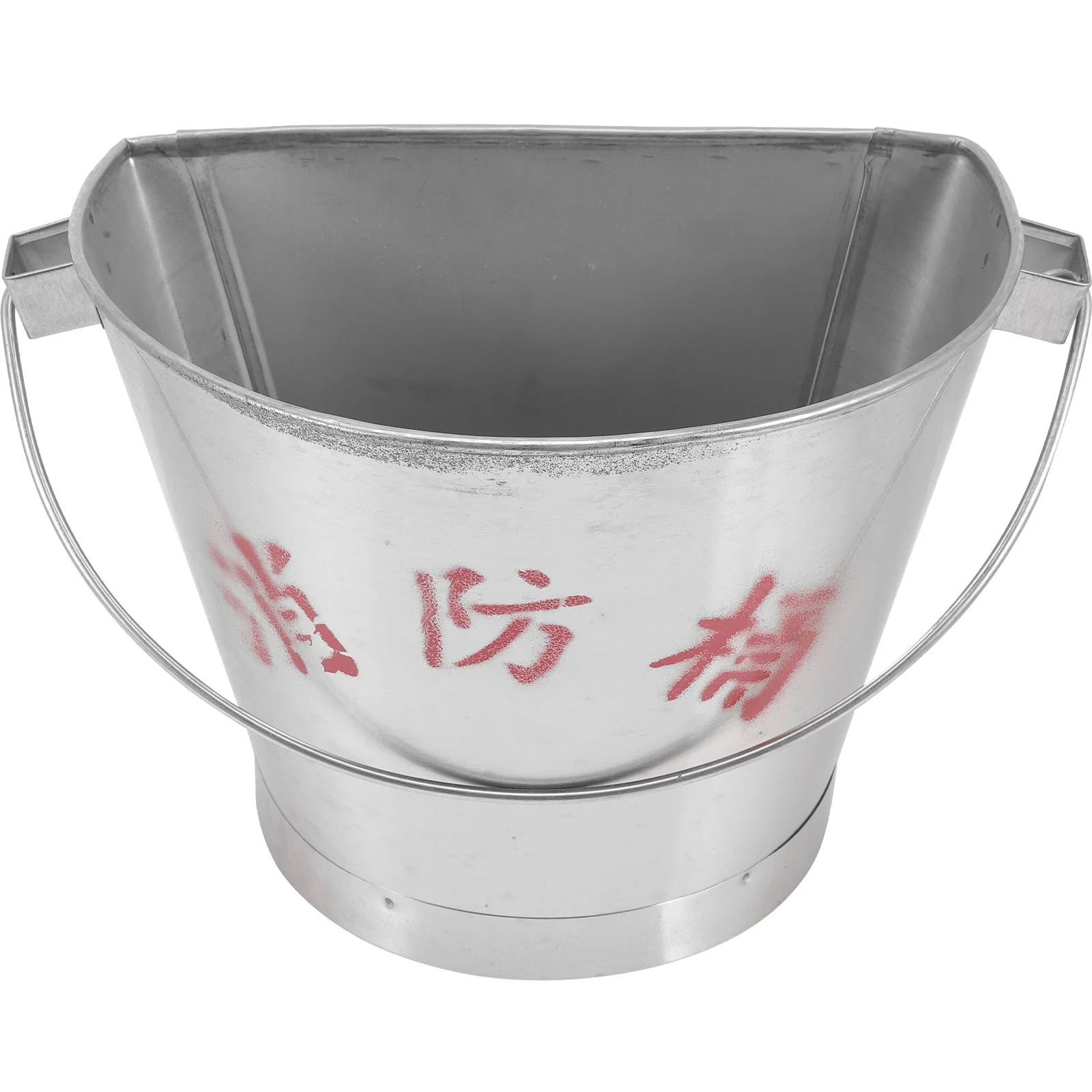 

Thickened Stainless Steel Bucket Multi-Use Fire Fighting Bucket Sand Storage Utility Pail For Beach Emergency Fireplace
