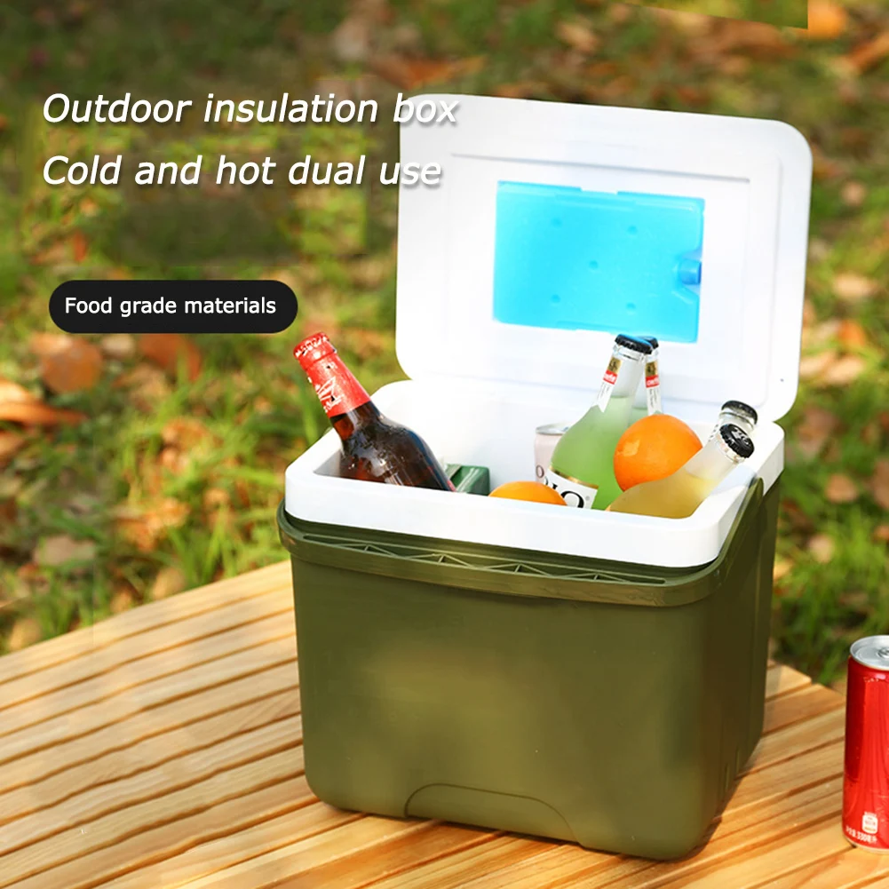 

Outdoor Cooler Box Portable Camping Refrigerator 13L Food Preservation Box Large Capacity Car Ice Bucket Camping BBQ Equipment