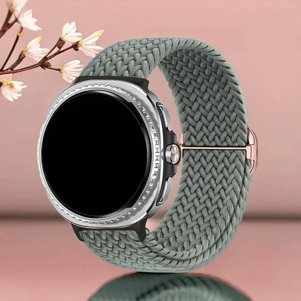 Плетеная петля для Samsung Galaxy Watch 8, ремешок 44 мм, 40 мм, регулируемый нейлоновый ремень, браслет correa Galaxy watch 8, классический ремешок 46 мм
