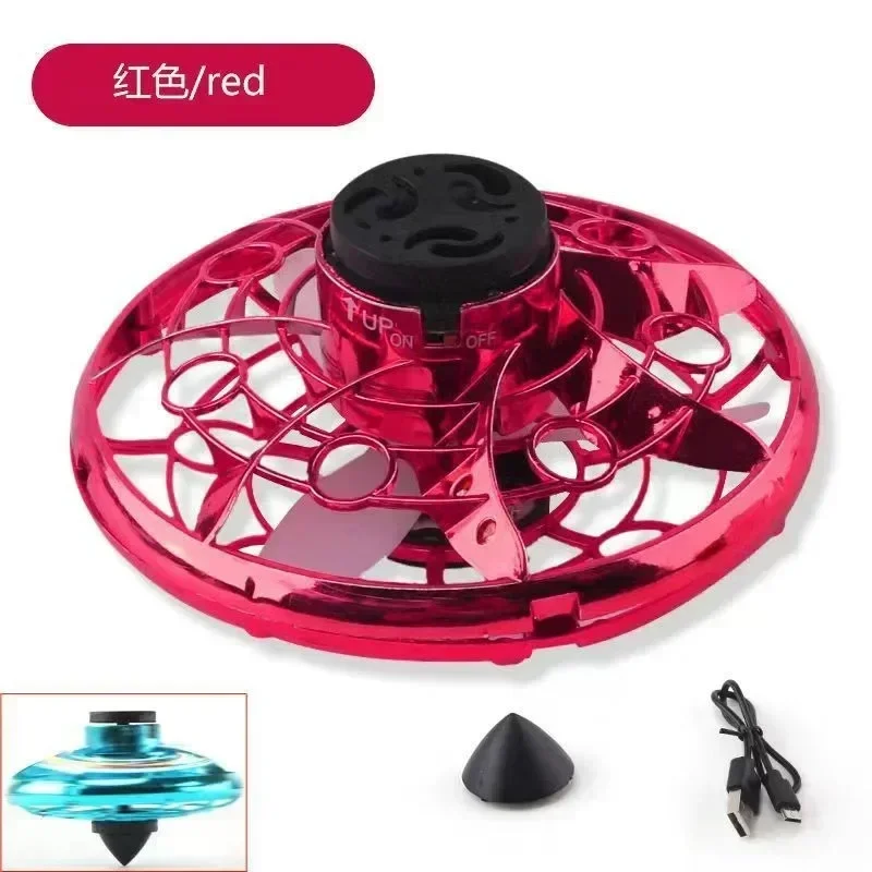 Creative สนุกกลางแจ้ง Boomerang Fidget Spinner มือควบคุม Mini Drone UFO Flying ของเล่น 360 องศาหมุน Magic Flying Spinner