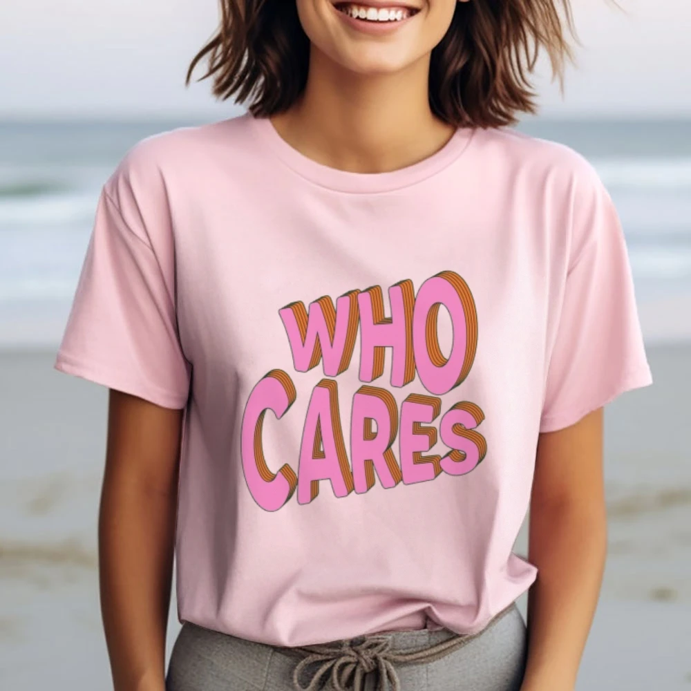 Who Cares T-Shirt Sarcastic Shirt Unisex Jersey Short Sleeve Tee Who Cares TShirt