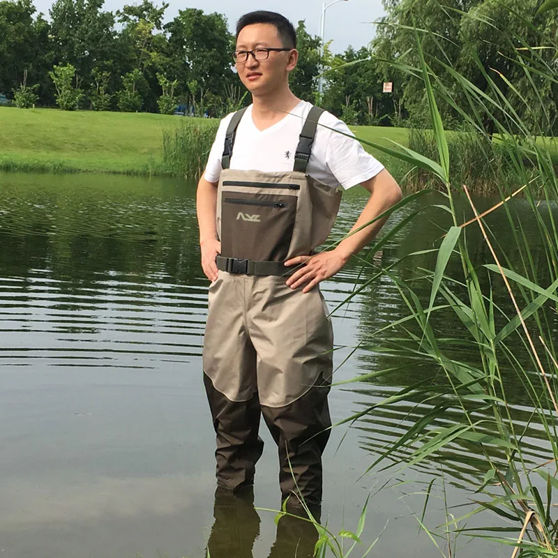 Waterproof Fishing Waders Rubber Sole Shoes Fly Flashing Wading Clothes Anti Slip Hunting Reef Rock Fishing Boots Chest Waders