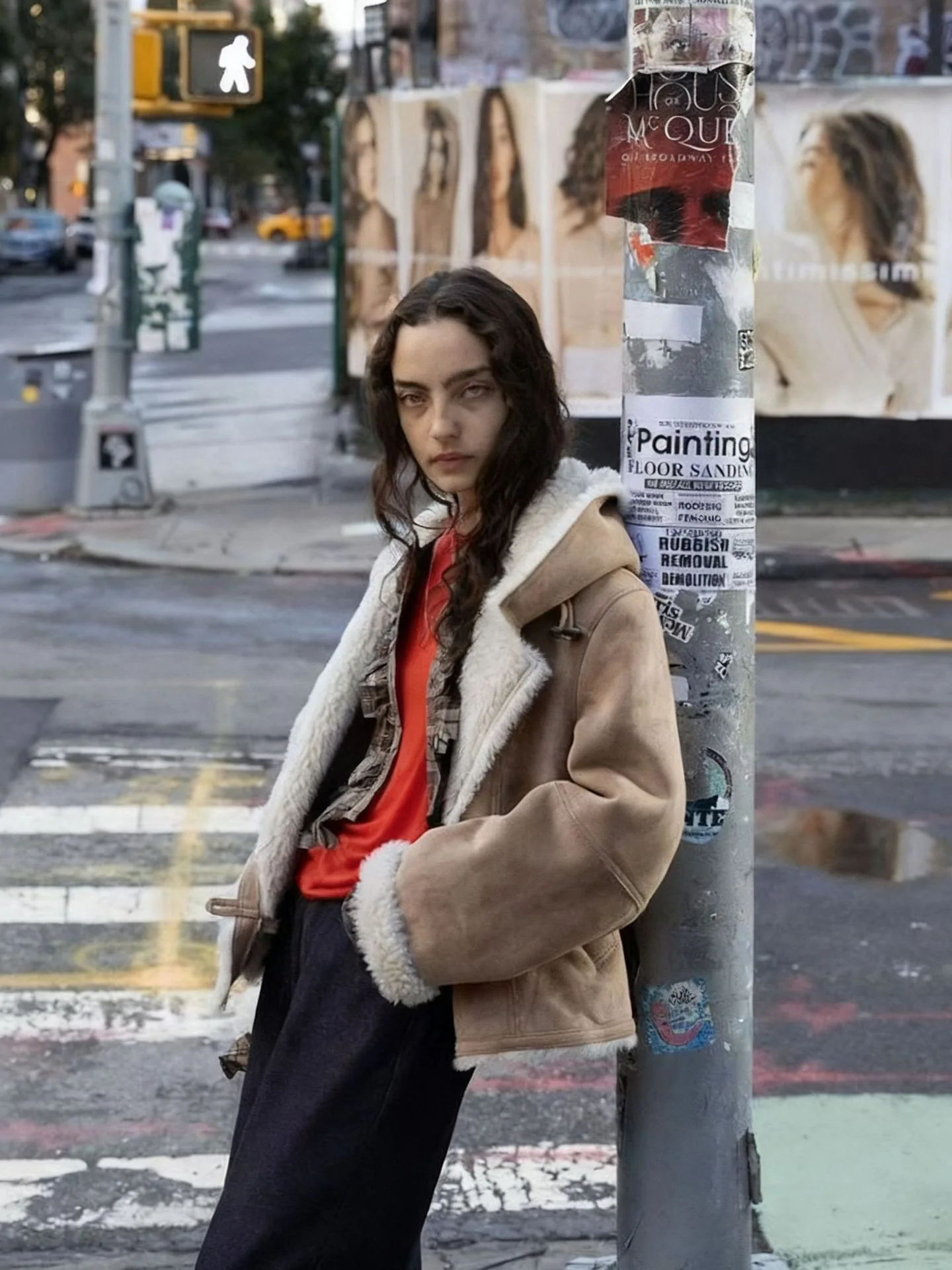 

East Gate Suede Lamb Fur Hooded Jaet Retro Sle Long Sve Warm Women's Coat with Horn Buttons Faionable Casual Top