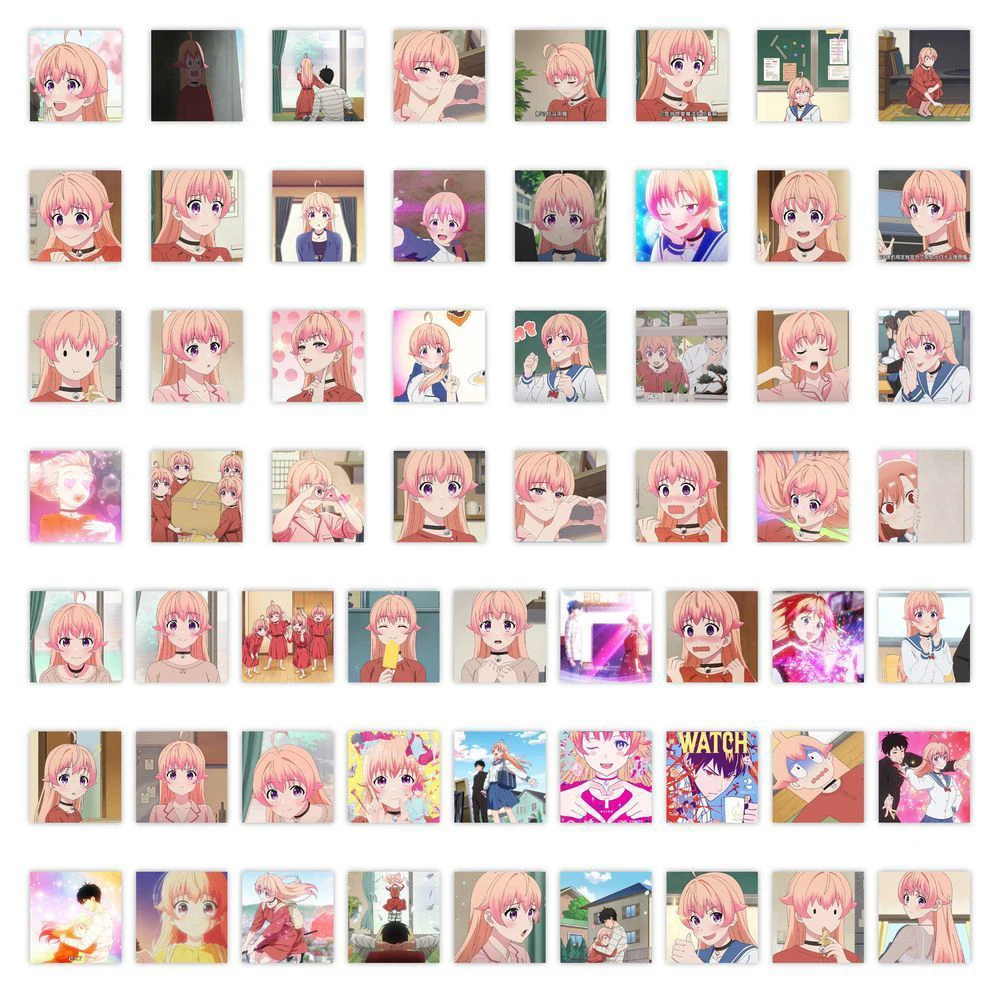 10/30/59pcs Kawaii 니코 마녀 시계 스티커 소녀 Miyao Nemu 애니메이션 스티커 노트북 가방 수하물 Otogi Morihito 데칼 Waterpr