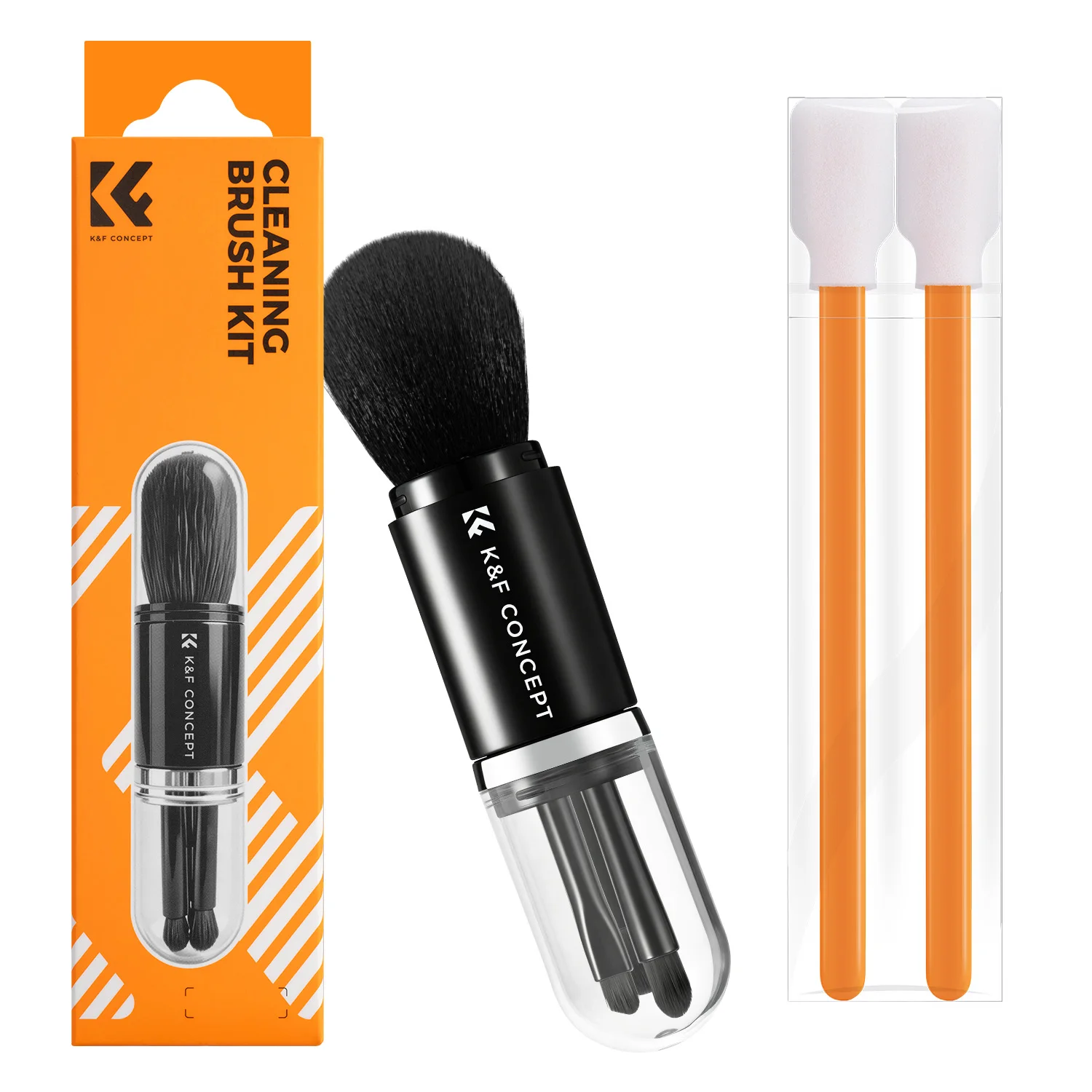 K&F Concept 6in1 Cleaning Kit Versatile Brush Cleaning Swab for Camera Screen Keyboard CMOS Cleaning Tools