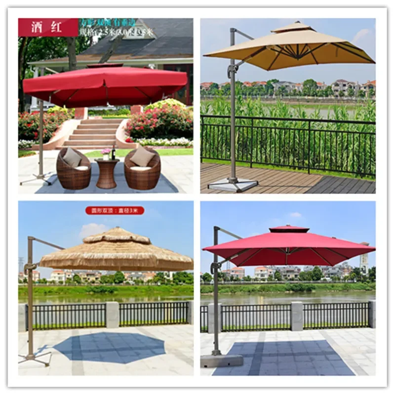 For Outdoor Roman umbrella Parasol Garden umbrella Advertising Beach security booth a Outdoor large sun