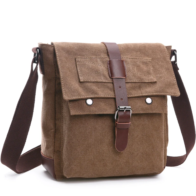 Retro Men Messenger Bags vintage Canvas Handbags Leisure Work Travel Bag Man Business Crossbody Bags Briefcase for Male Bolsas