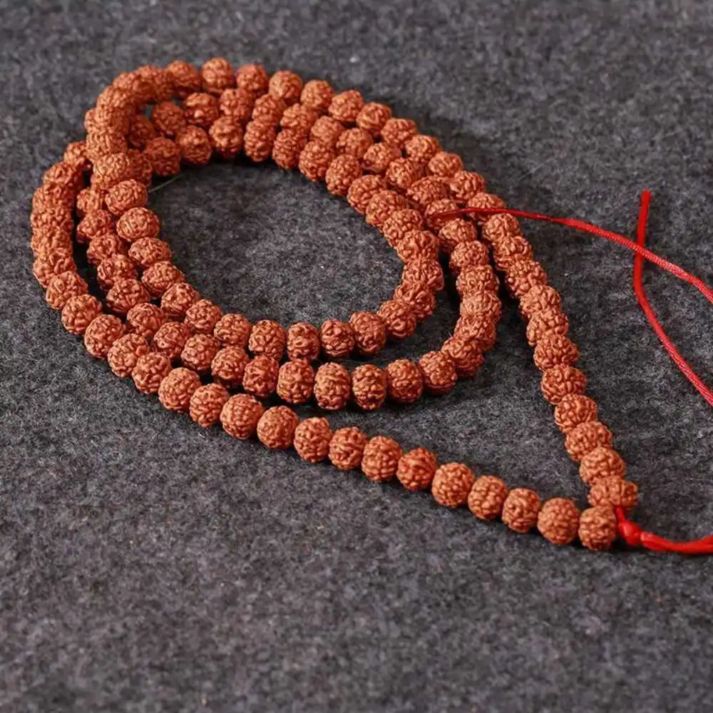 8MM RUDRAKSHA FACE RUDRAKSH MALA NEPAL 109 BEADS PRAYER YOGA Chain Chakra Yoga Wristband Beaded Bless Men