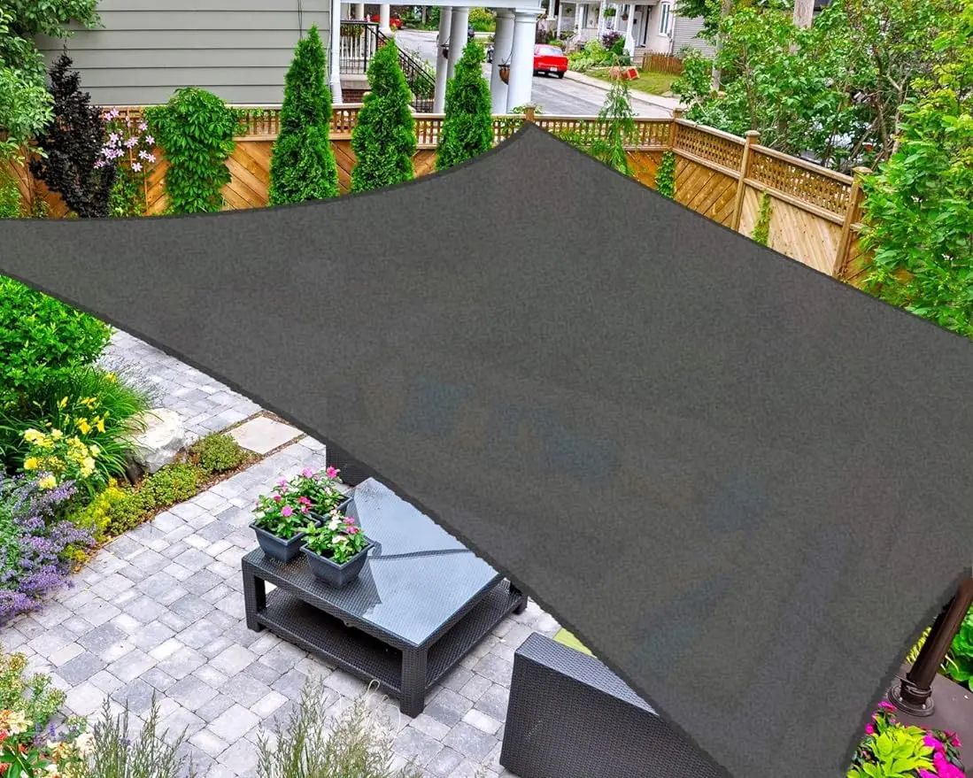 

AsterOutdoor Sun Shade Sail Rectangle 16' x 20' UV Block Canopy for Patio Backyard Lawn Garden Outdoor Activities Graphite