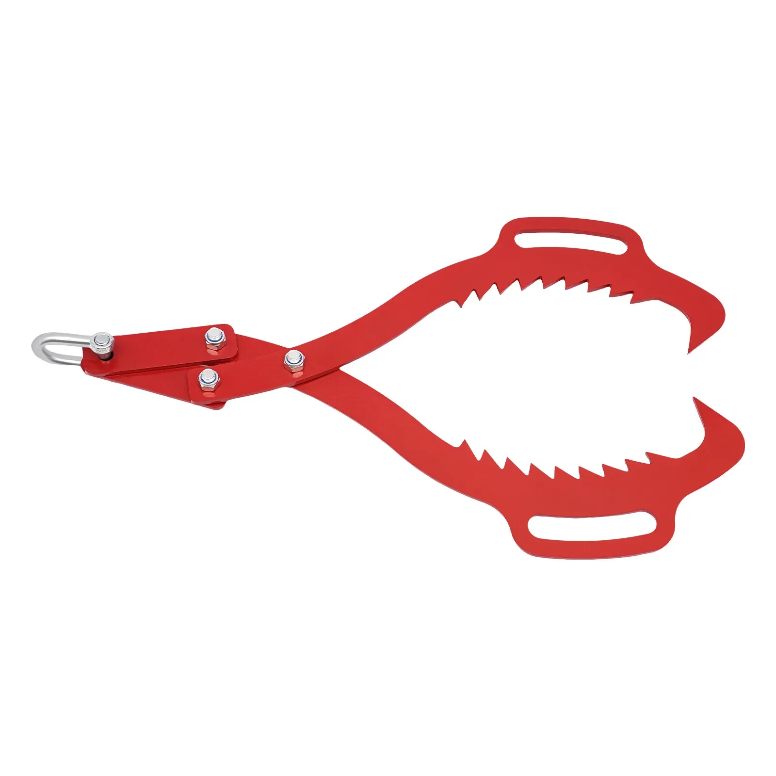 Heavy Duty 2-Claw Log Lifting Tongs,30 Inch Forged Steel Timber Logging Grabber with Claw Hook  Lumber Handling,1000LBS Capacity