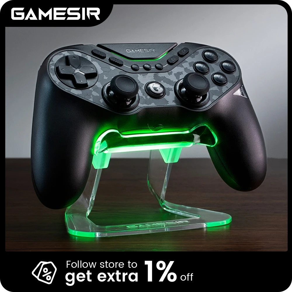 GameSir Tarantula Pro mobile phone controller, wireless gamepad with 9 mappable buttons, 6-axis gyroscope, Hall Effect triggers