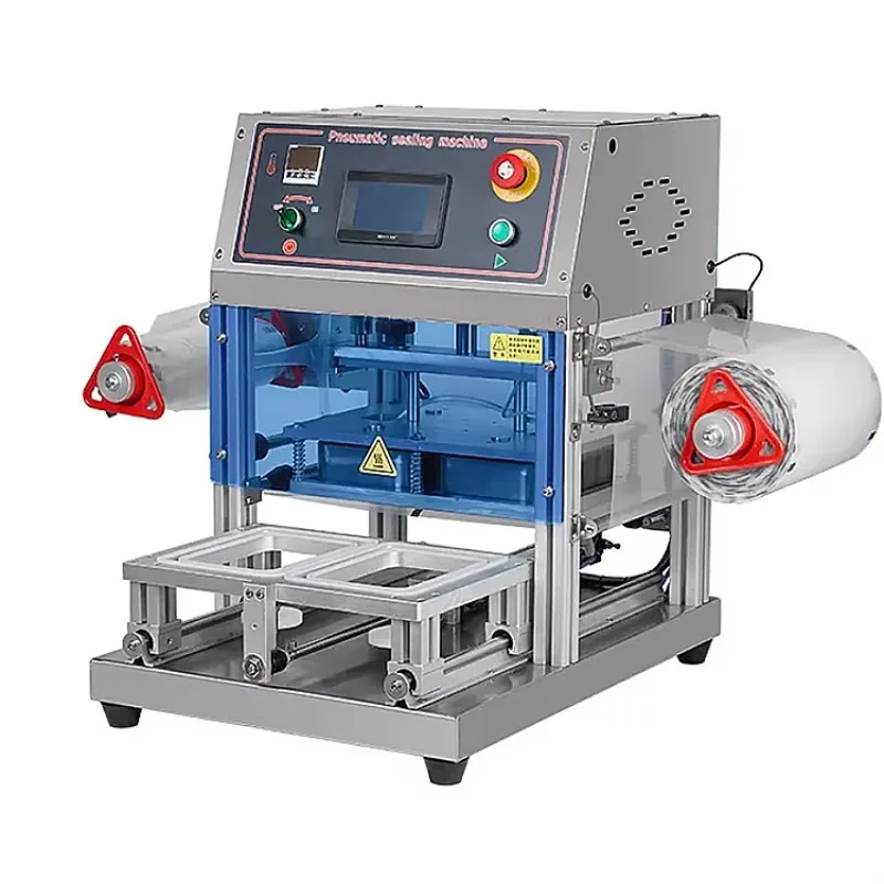 Custom High Efficiency Nitrogen Preservation Tray Sealing Machine Automatic Desktop Sealer for Food Tray Packing