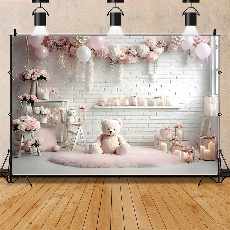 

ZHISUXI Birthday Newborn Photography Backdrops Prop Air Balloon Portrait Party Baby Shower Photo Studio Background BB-09