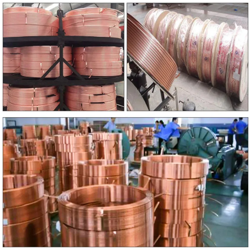 0.5/1Meter 99.9% T2 Red Copper Wire Pipe Copper Tube Coil Soft Air Conditioning Oil Water Cooling Outside Diameter 2-10mm