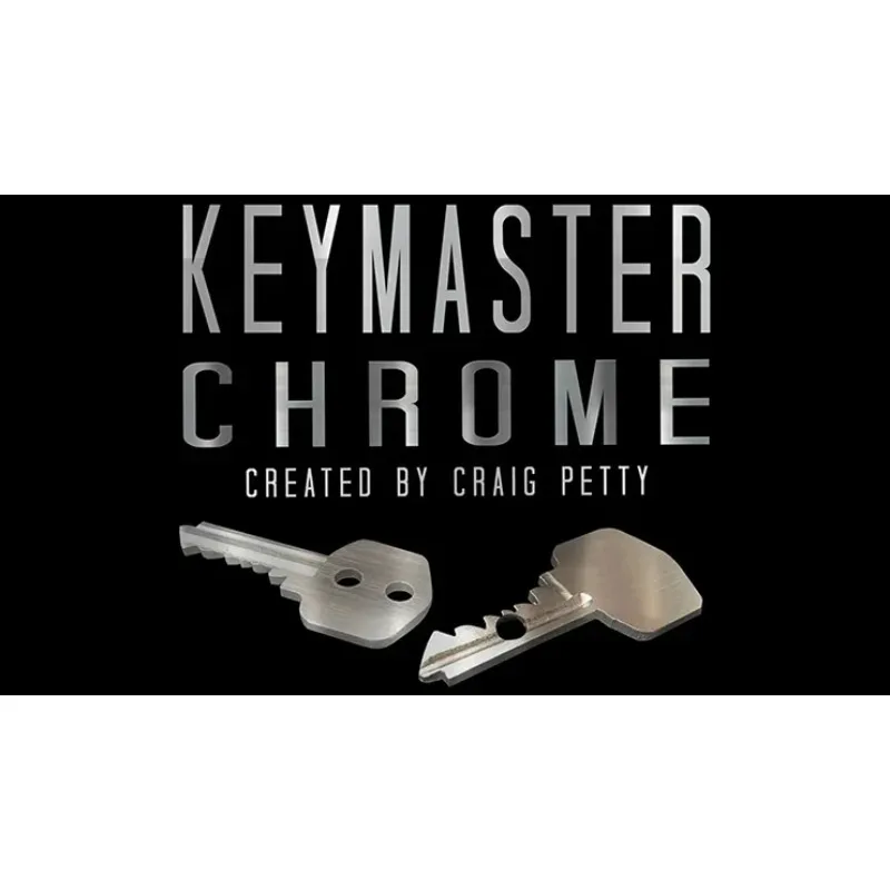 KEYMASTER CHROME Created By Craig Petty Magic Trick Magicians Close Up Illusion Magia Gimmick Prop Mentalism Comedy