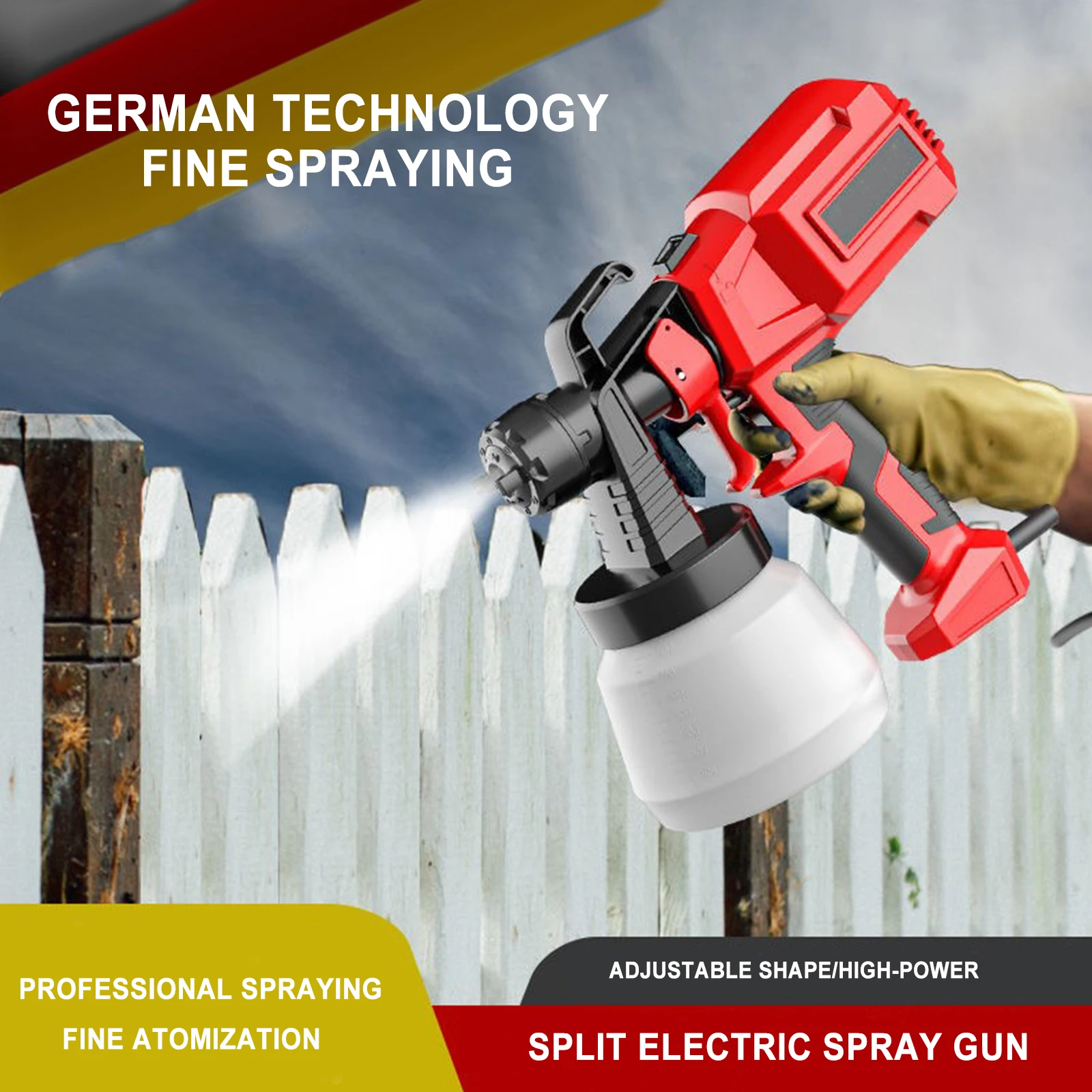 Electric Spray Gun 550w 220v High Power Paint Sprayer Home Electric Airbrush 800ml Large Capacity Easy Spraying For Home Diy