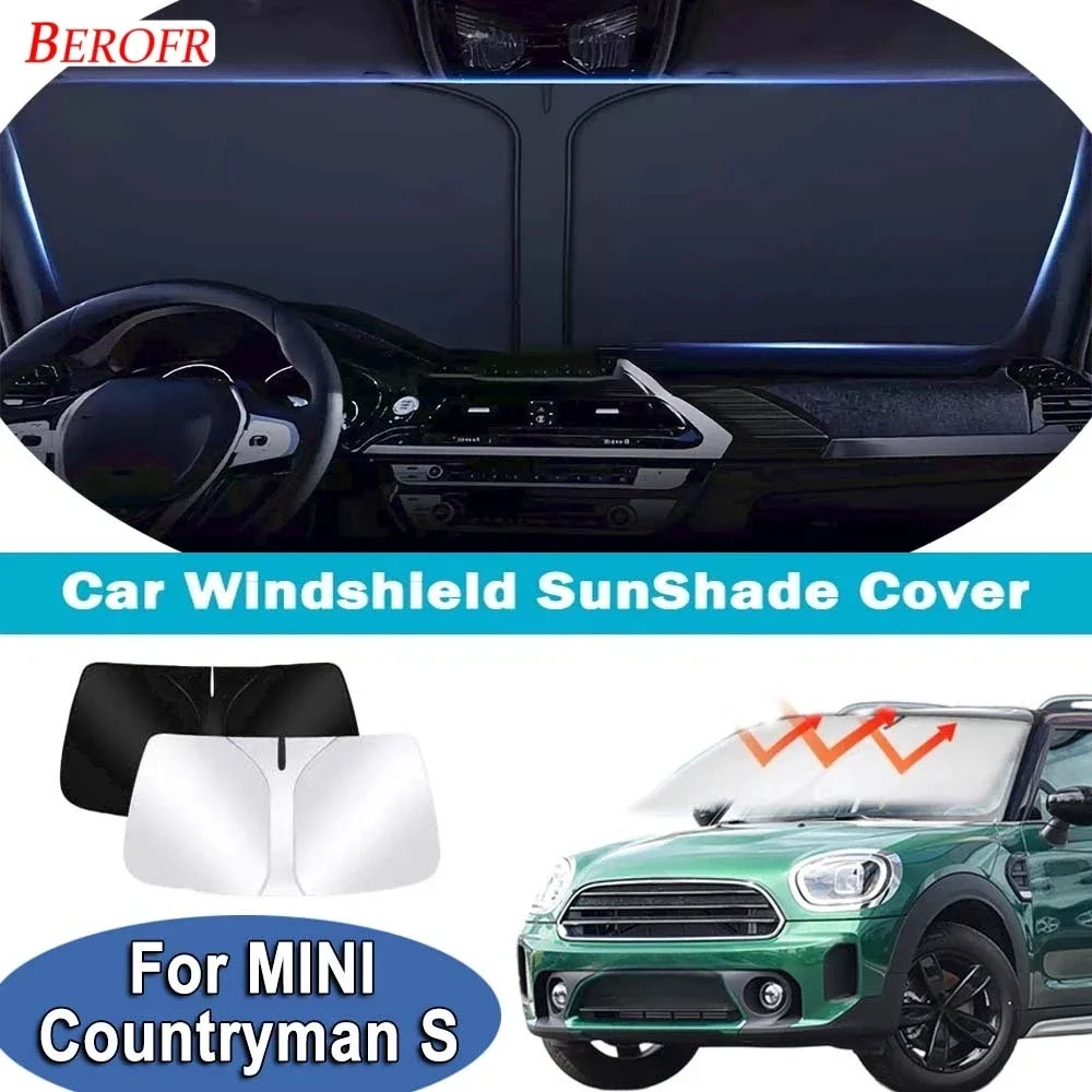 

For MINI Countryman S 2023-2026 Car Windshield Sunshade Cover Front Window Sun Shade Heat Insulation Summer Auto Accessories