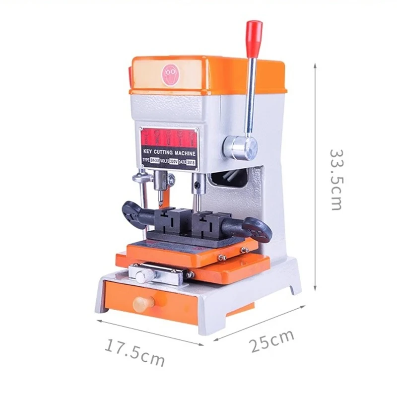 Car Key Cutting Copy Duplicating Machine Vertical Key Cutter Machine Car Door Key Drill Maker Locksmiths Tools Supply 220V